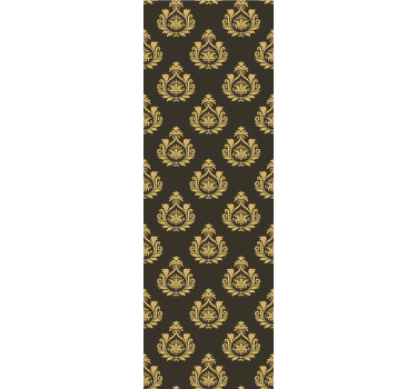 Rollo fenster vintage mit verschnörkeltem blattmotiv - TenStickers