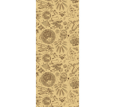 Rollo fenster vintage expedition skizzen - TenStickers