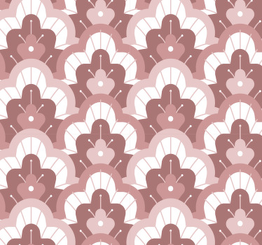 Rollo fenster vintage mit rosa vintage tapete - TenStickers