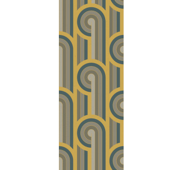 Rolo zavjese berba u geometrijskim oblicima art deco stila - TenStickers