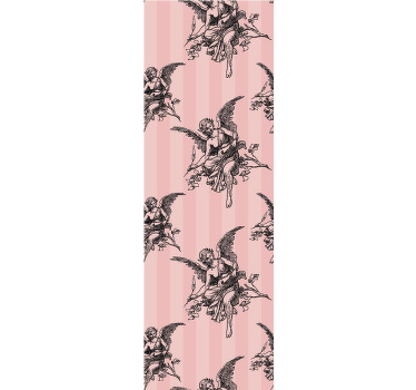 Vintage stor perde - toile de jouy desenli sanat tasarımı - TenStickers