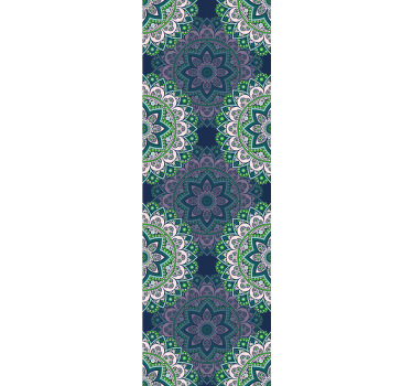 Vintage stor perde - sırlı cam mandala - TenStickers