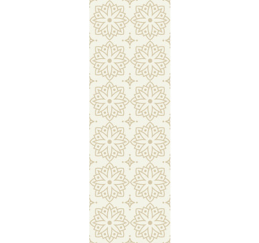 Rollo fenster vintage mit cremefarbenem mandala-muster - TenStickers