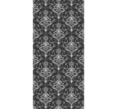 Rollo fenster vintage im eleganten damaststil - TenStickers