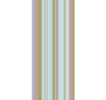 Rollo fenster vintage streifen in blau und grün 80er - TenStickers