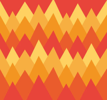 Rollo fenster vintage geometrische abstrakte berge - TenStickers