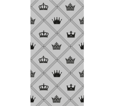 Rollo fenster vintage kronen und diademe - TenStickers