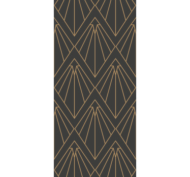 Rollo fenster vintage goldene diamanten und linien kunst - TenStickers