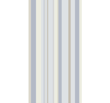 Rollo fenster vintage in blau und beige streifen 80er - TenStickers