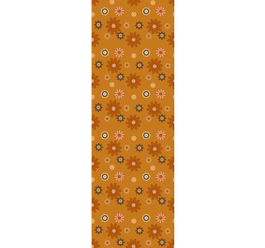 Rollo fenster vintage 60er jahre blumenpracht - TenStickers