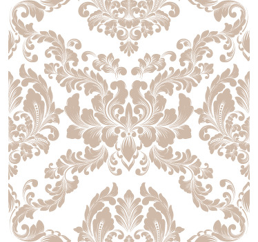 Rollo fenster vintage mit damastmuster - TenStickers