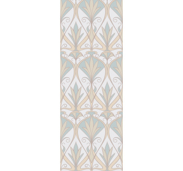 Rollo fenster vintage mit botanischem retro-blumenmuster - TenStickers