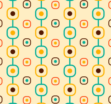 Rollo fenster vintage 60er jahre geometrisch - TenStickers