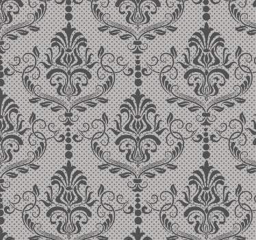 Rollo fenster vintage mit elegantem barockmuster - TenStickers