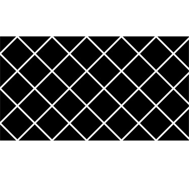 Black blind with contemporary geometric lines - TenStickers