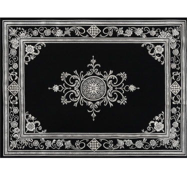 Black blind with classic oriental design - TenStickers