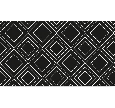Black blind with geometric lines design - TenStickers