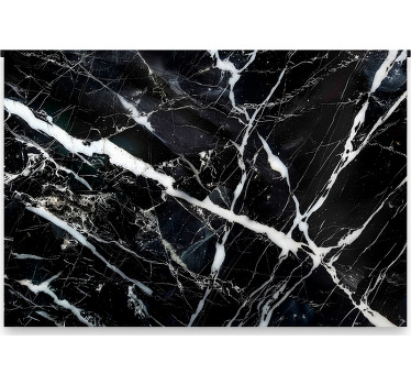 Black blind white marble shades - TenStickers