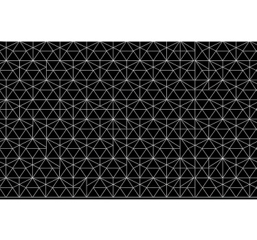 Black blind with lined star pattern - TenStickers