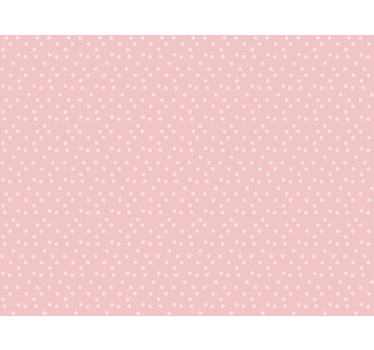 Cortina roller rosa fondo de puntos pastel suave - TenVinilo