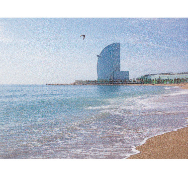 Living room roller blind vela hotel in la barceloneta - TenStickers