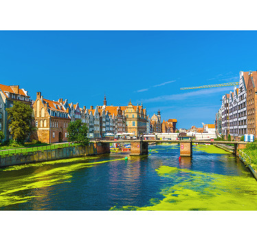 Tenda a rullo soggiorno vista nel centro di gdańsk - TenStickers