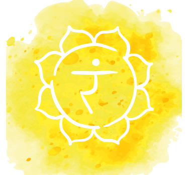 Living room blind solar plexus chakra design - TenStickers