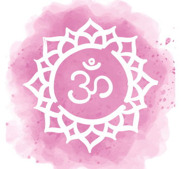 Living room blind with beautiful crown chakra design - TenStickers