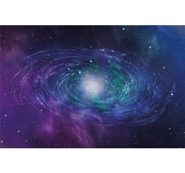Living room blind with starry space ring design - TenStickers