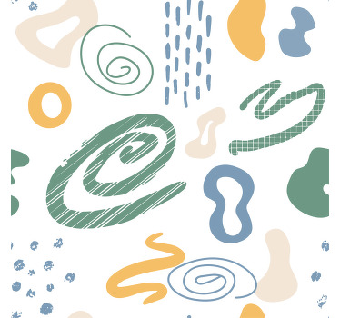 Living room blind with minimalistic paint textures - TenStickers