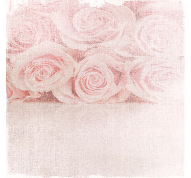 Light pink roses shabby chic living room blind - TenStickers