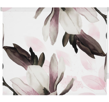 Glamour style floral living room blind - TenStickers
