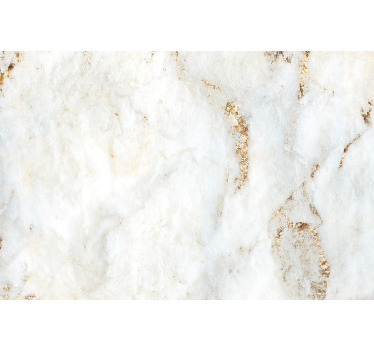 White window blind in white and gold marble - TenStickers