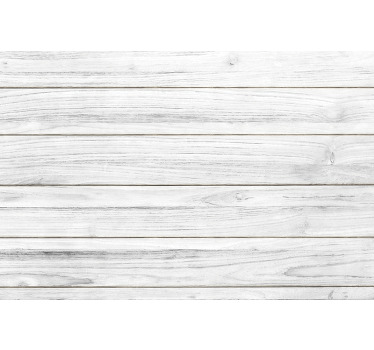 Cortina roller blanca efecto madera clara - TenVinilo