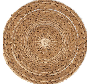 Beige roller blind bohemian wicker - TenStickers