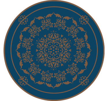 Toile fenêtre chambre mandala vintage grand format - TenStickers