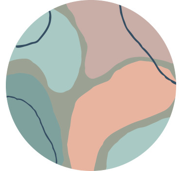 Toile fenêtre chambre formes géométriques abstraites - TenStickers