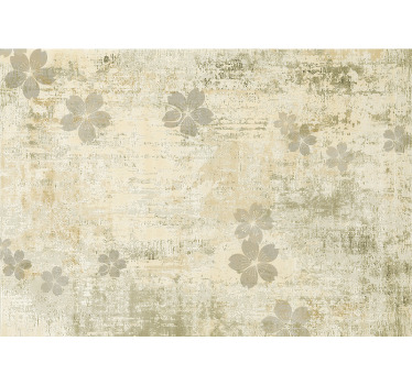 Toile fenêtre chambre texturé usé japandi - TenStickers