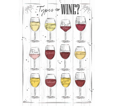 Toile fenêtre chambre vin rouge - TenStickers