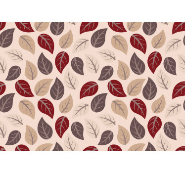 Toile fenêtre chambre motif feuilles d'automne - TenStickers