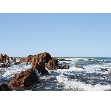 Toile fenêtre chambre plage de l'uruguay - TenStickers