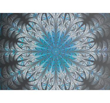 Toile fenêtre chambre mandala brumeux - TenStickers