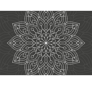 Toile fenêtre chambre motif fin unique - TenStickers