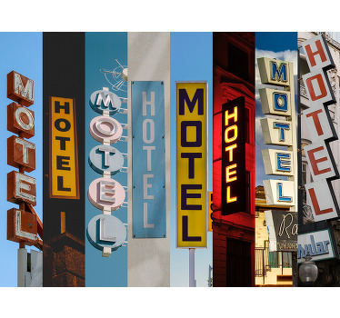 Toile fenêtre chambre panneaux signalétiques hôtel - TenStickers