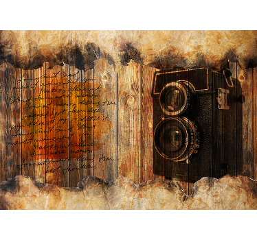 Toile fenêtre chambre engrenage industriel - TenStickers