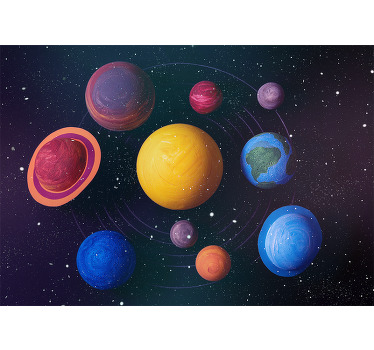 Toile fenêtre chambre potentiels des exoplanètes - TenStickers