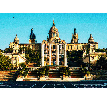 Montjuic-i világító kilátás - redőnyök hálószoba - TenStickers
