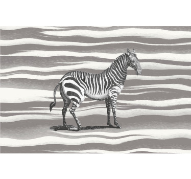 Roletai pilka su senovine zebra iliustracija - „Tenstickers“