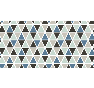 Roletai pilka su pilkai mėlynu geometriniu raštu - „Tenstickers“