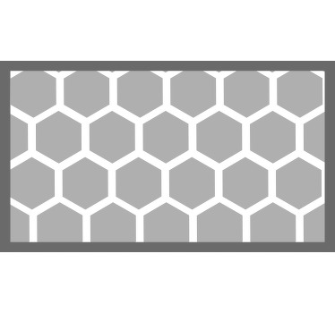 Persiana enrollable gris figuras geométricas blancas - TenVinilo